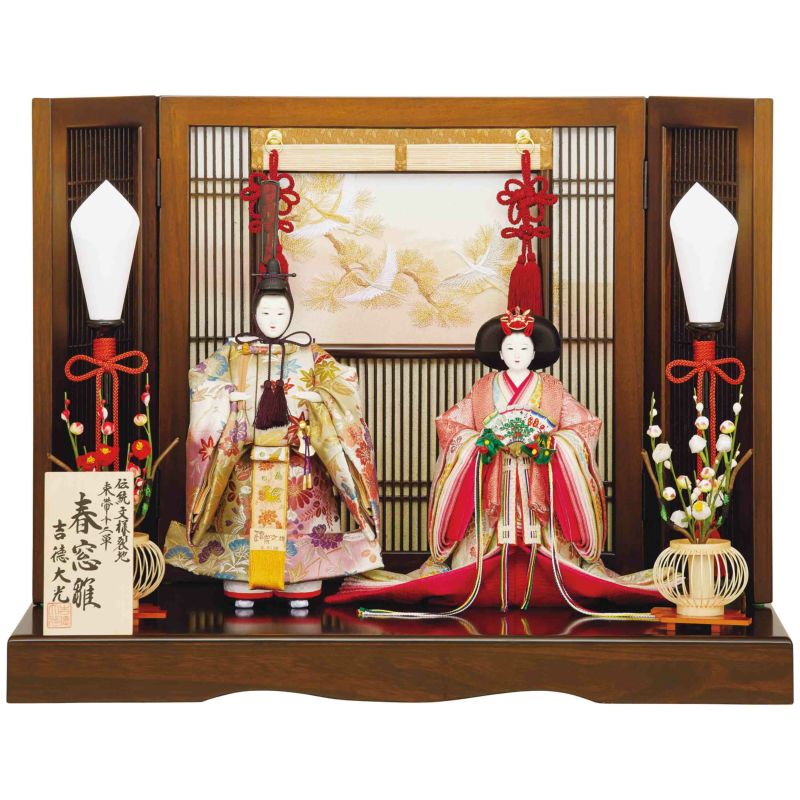 【雛人形】小三五親王立姿雛　春窓雛